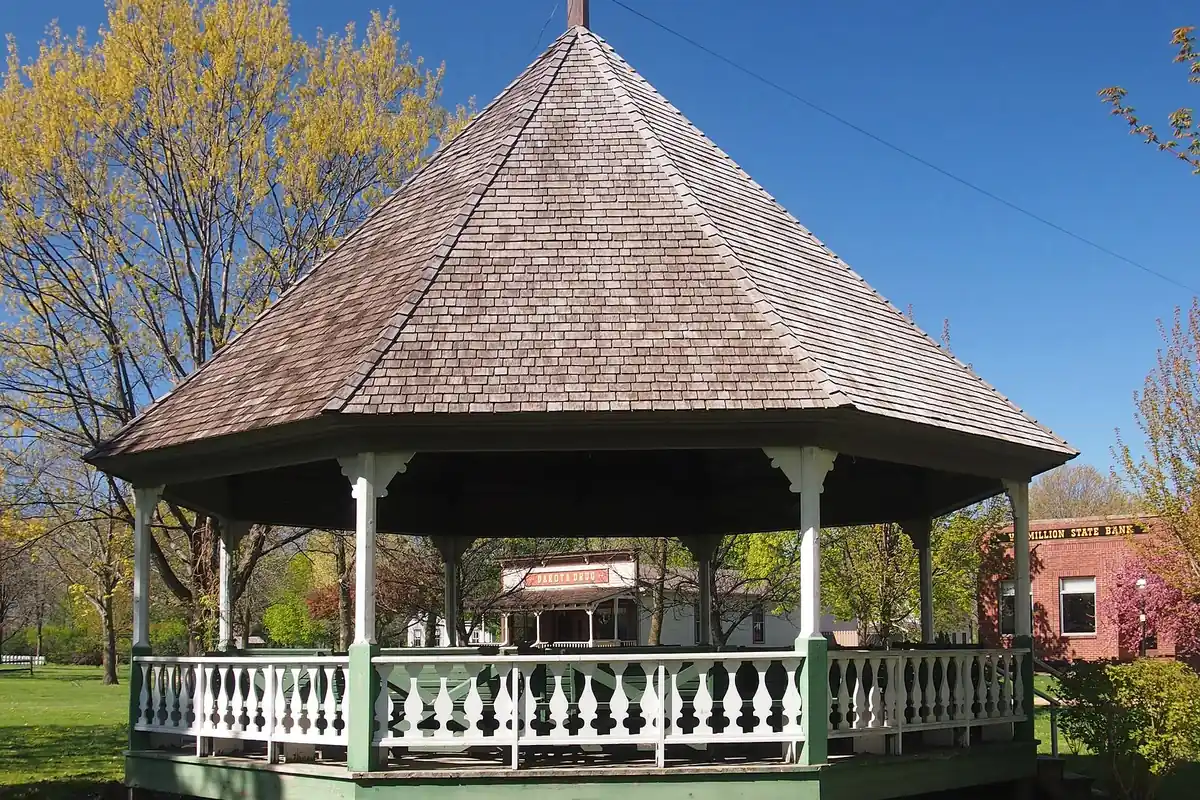 Gazebo at the Dakota County Fairgrounds in Farmington, Minnesota
